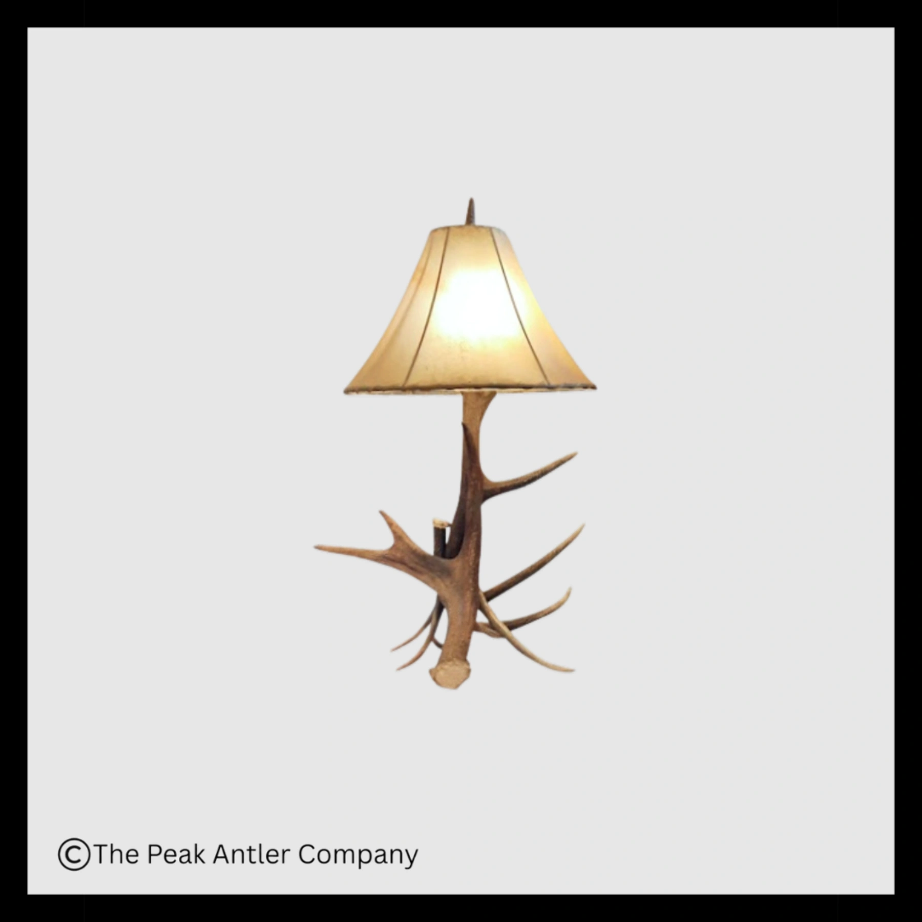 Moose & Elk Antler Table Lamp