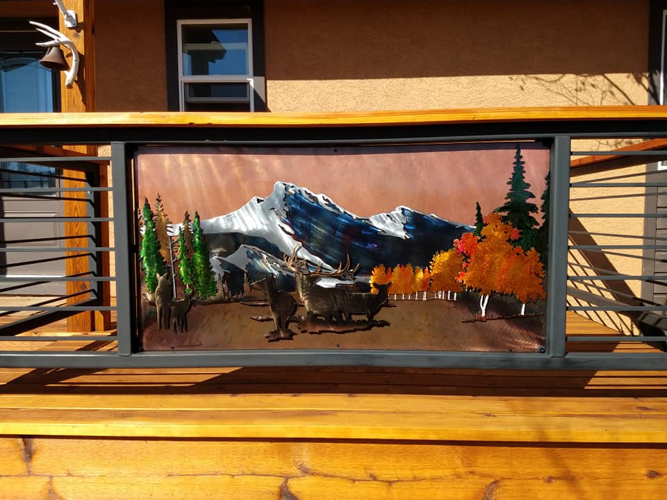 custom metal fence railing 