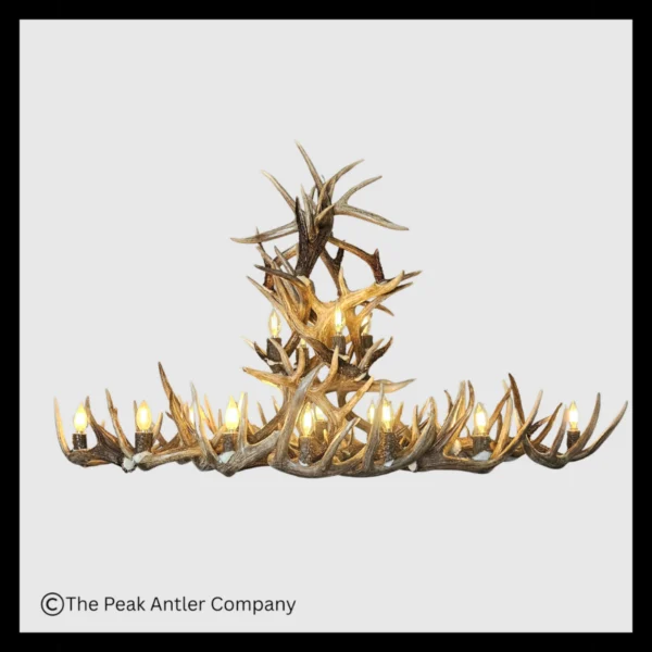 Blanca Peak Oval Whitetail Deer Antler Chandelier