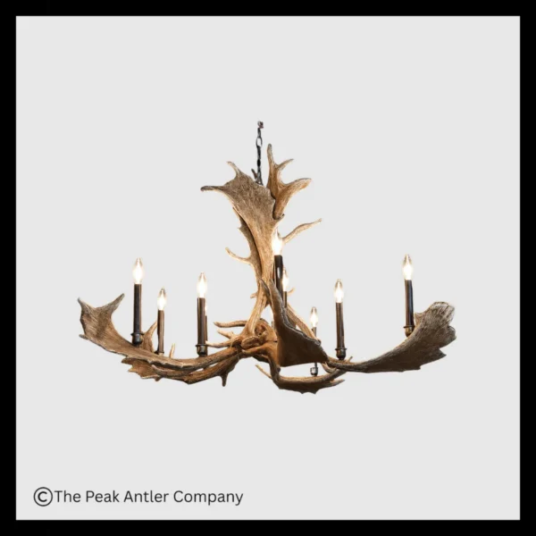 San Luis Peak Fallow Deer Antler Chandelier