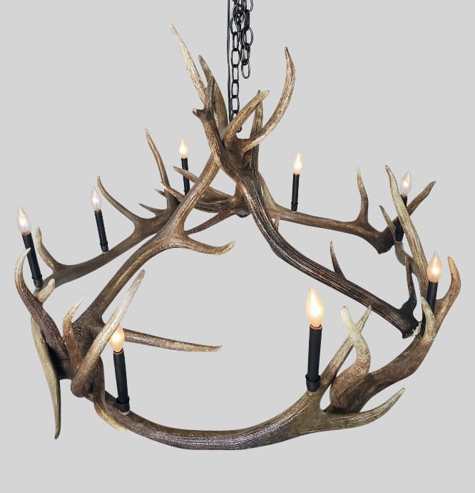 top view of our elk chandelier mt eolous