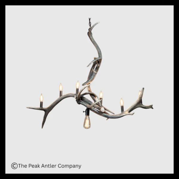 Bridal Veil Falls Elk Antler Chandelier