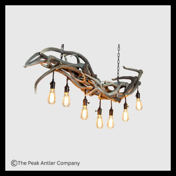 Seven Falls Axis Deer Antler Chandelier