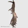 side view of the small fallow deer antler pendant light