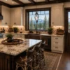 Zapata falls fallow deer antl;er pendant light in a home kitchen over the sink