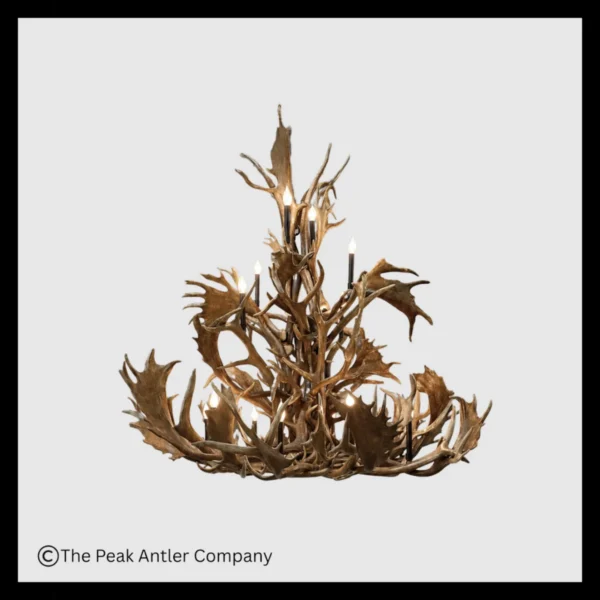 Chalet Elk & Fallow Deer Antler Chandelier