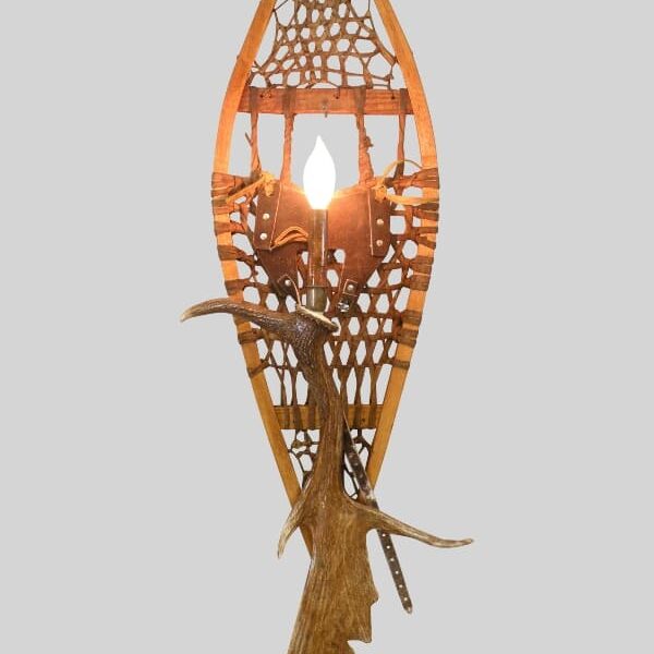 Alpine Fallow Deer Antler Snowshoe Sconce