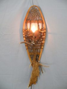 fallow deer snowshoe sconce with 1 light