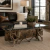 Timberline Mule Deer Antler Coffee/Cocktail Table with Reclaimed Wood - Thumbnail Image 4
