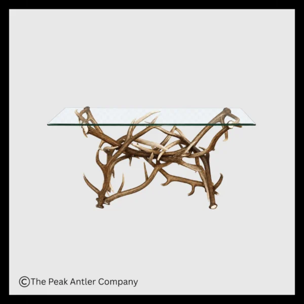 Elk & Mule Deer Antler Sofa Table