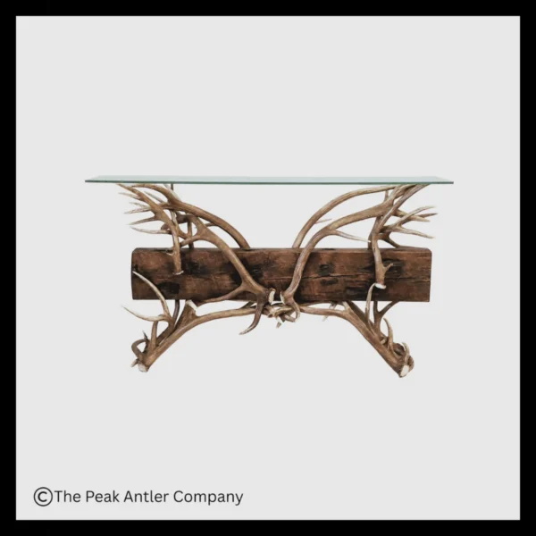 Timberline Elk & Mule Deer Antler Sofa Table