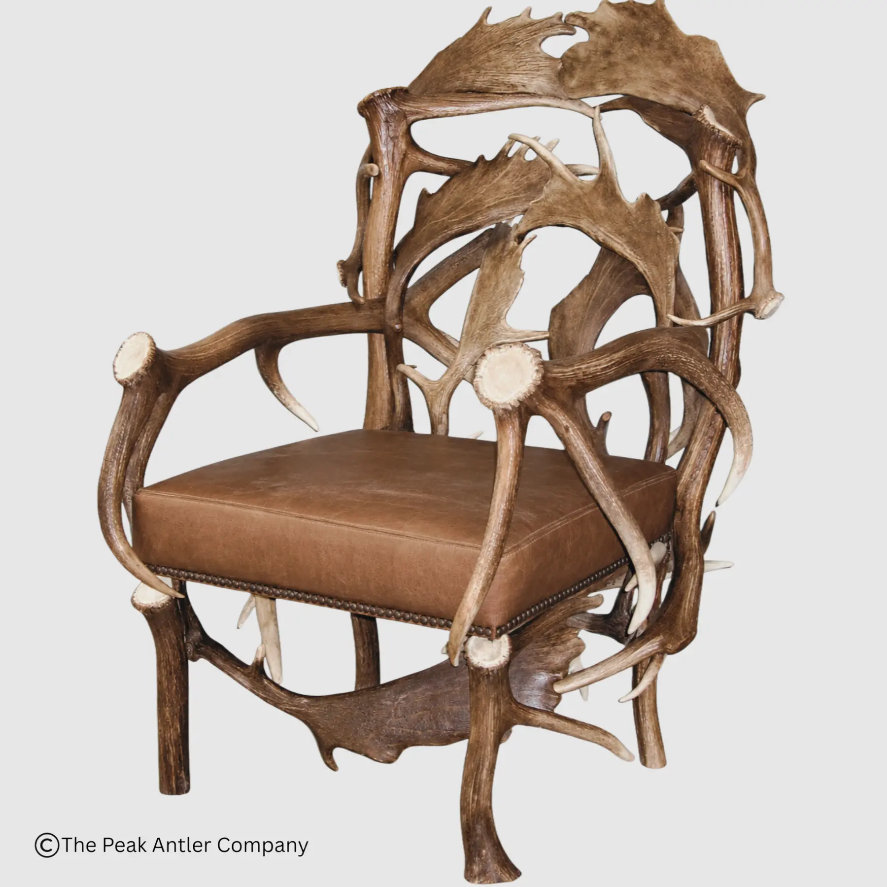 Antler chair with elk and fallow deer antlers