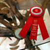 Jeff Musgrave won a first place award for his roosevelt antler desk and chair set