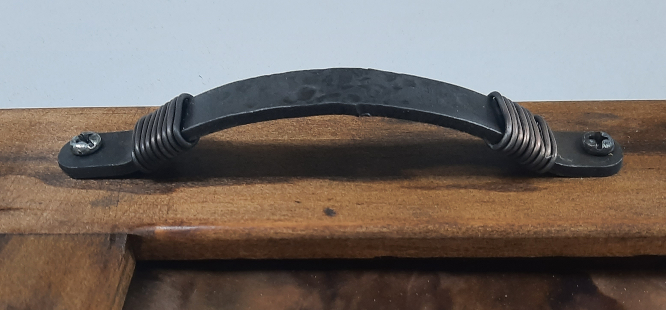 side view pebble stone drawer pull