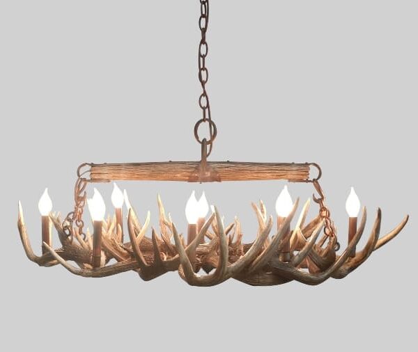 small whitetail snowmass chandelier