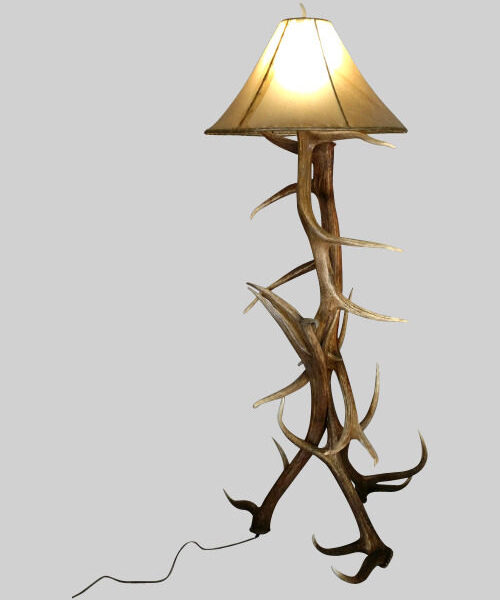 alpine elk floor lamp