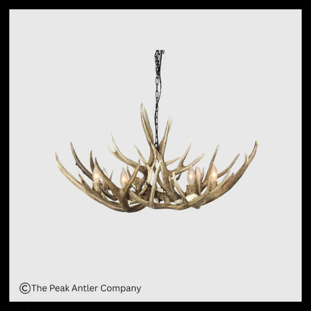 Farmhouse Series Mule Deer Antler Chandeliers
