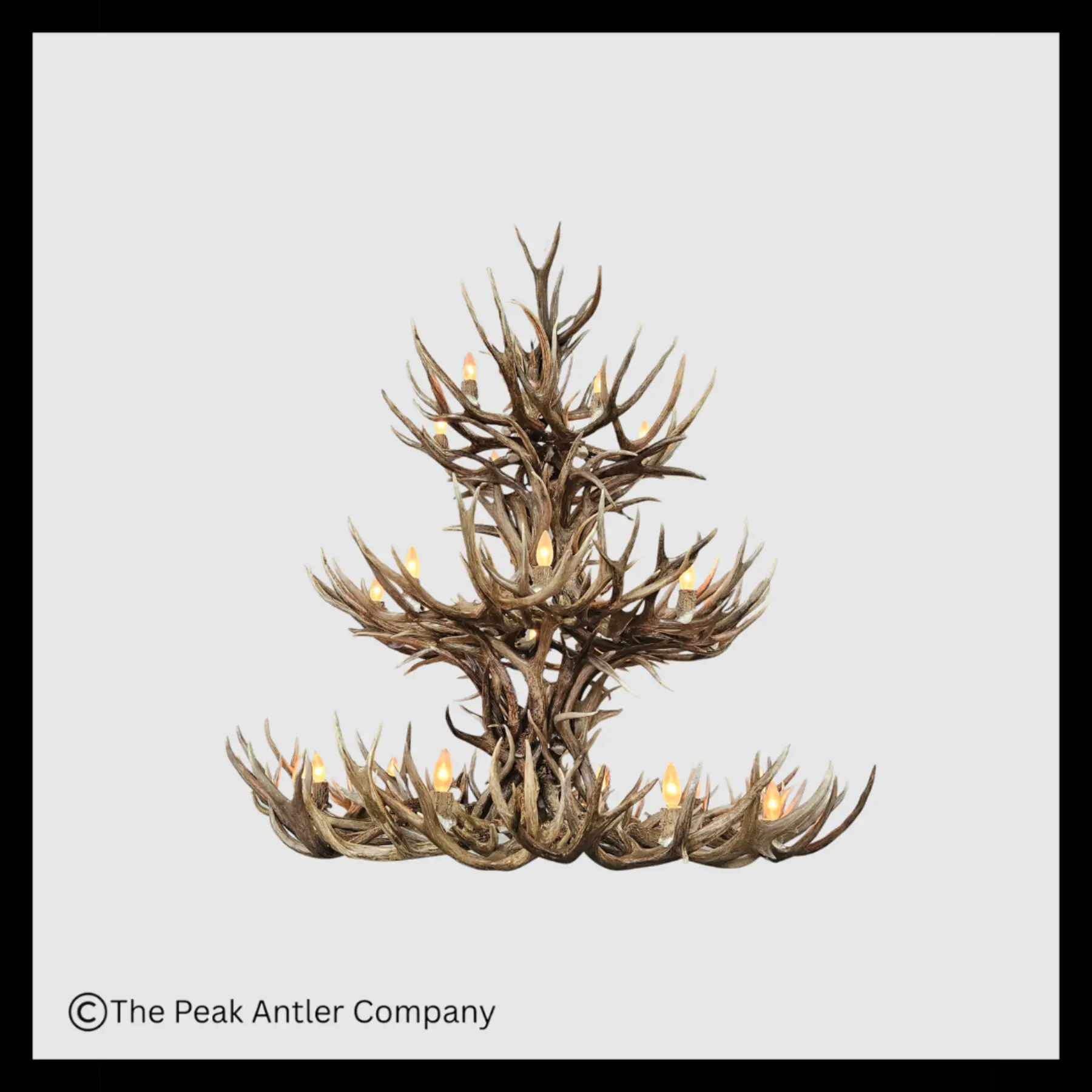 504 Aspen Series Mule Deer Antler Chandelier