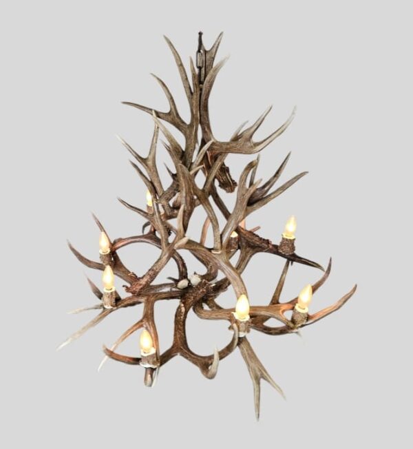 top view looking down on a medium ponderosa chandelier