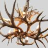 bottom vierw of medium ponderosa chandelier