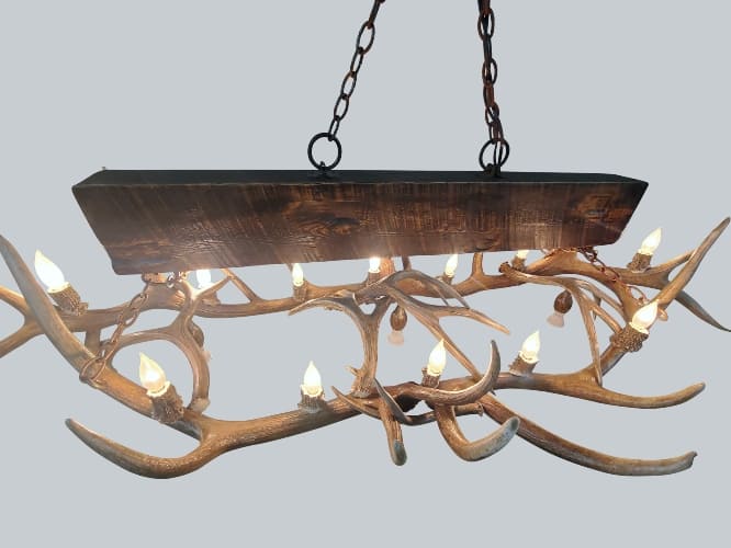 looking down on a large elk snowmass with timber over the top