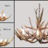 farmhouse series mule deer round chandeliers