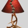 small mule deer table lamp with discontinued lampshade