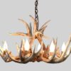 medium round little bear chandelier with six lights