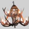 small mt evan elk and snowshoes chandelier