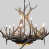 large mt bross elk antler  chandelier 