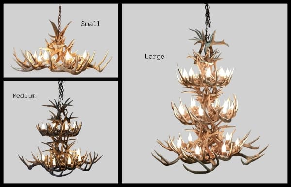 la plata peak whitetail antler series chandeliers 