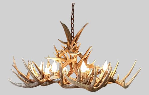 small whitetail antler chandelier la plata peak with eight lights
