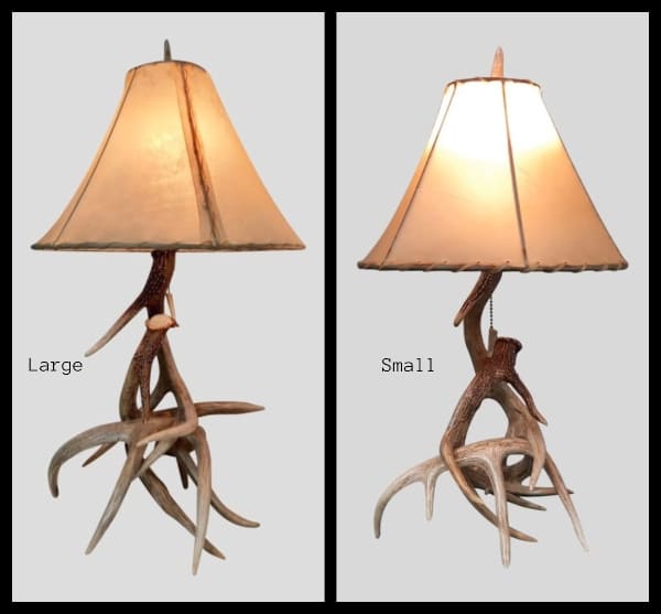 whitetail antler table lamp series