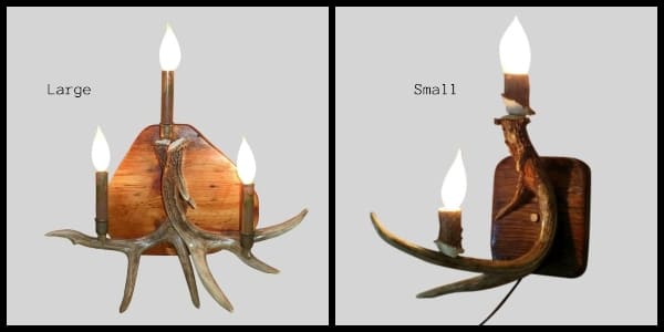 whitetail antler sconce series