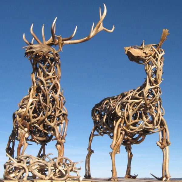 Sampson and Delilah - Life Sized Elk Statues