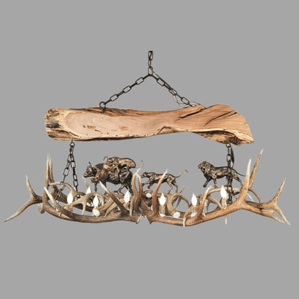 predator's domain elk antler chandelier