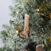 antler button end, rustic point ornament