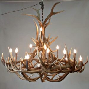 large custom elk antler chandelier
