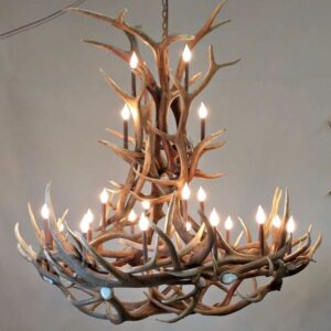 custom XL elk antler chandelier